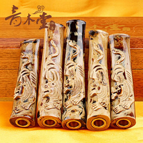 5Cgo 41510872577 男士香煙過濾器過濾嘴海柳煙嘴煙鬥木雕刻龍虎煙嘴可清洗男士煙斗 WXP23300