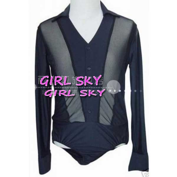 5Cgo 23239476502 比賽舞服訂做國標舞服男士拉丁上衣 比賽上衣 摩登練功服  GSX03200