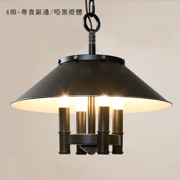 5Cgo 42237343478 經典簡約美式鄉村鐵藝創意吊燈具鍋蓋餐廳燈餐桌吧臺設計師  LYP03500