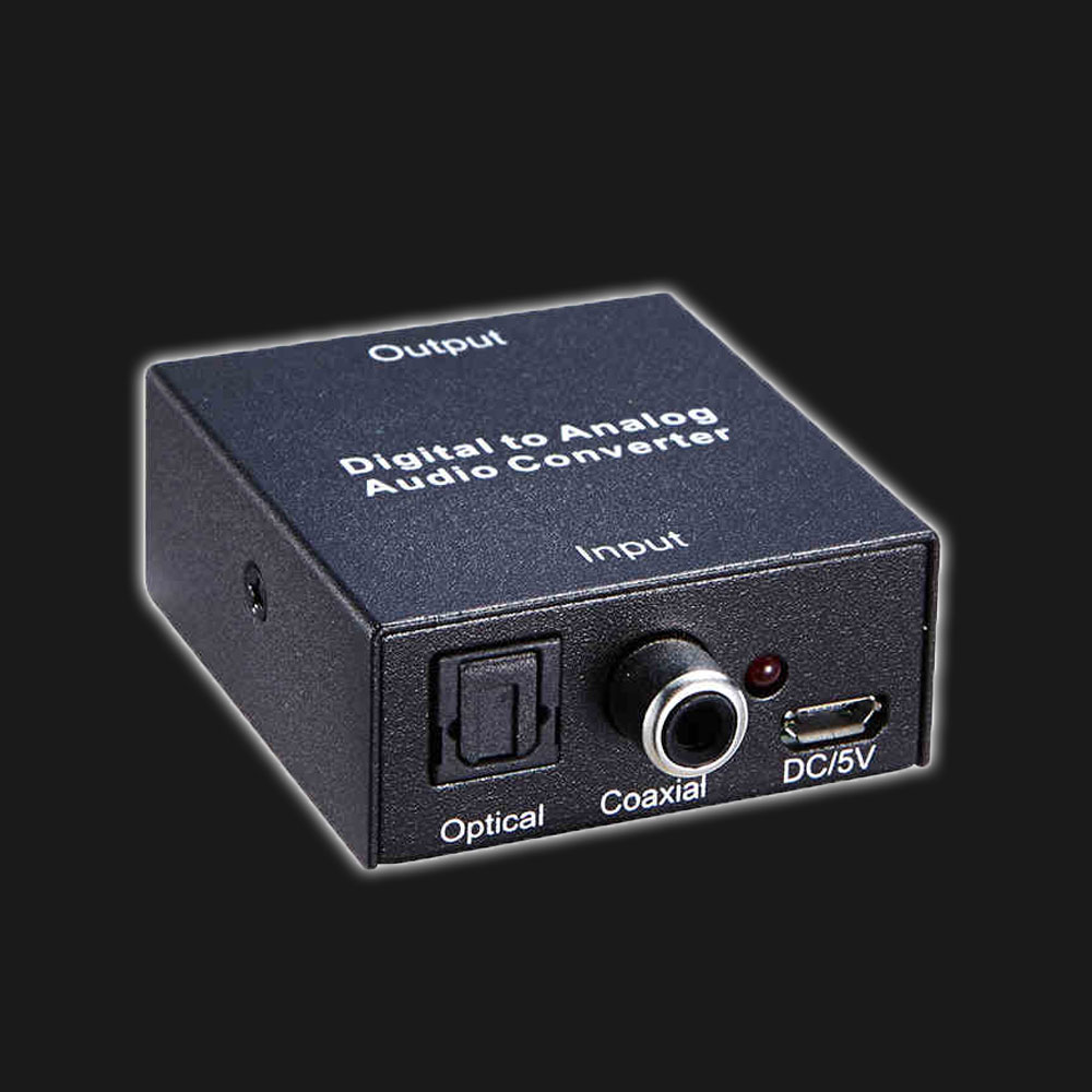 5Cgo 523018234008 SPDIF 數字光纖同軸轉模擬音頻 L/R 轉換器數字音頻轉模擬音頻解碼器 PY44000