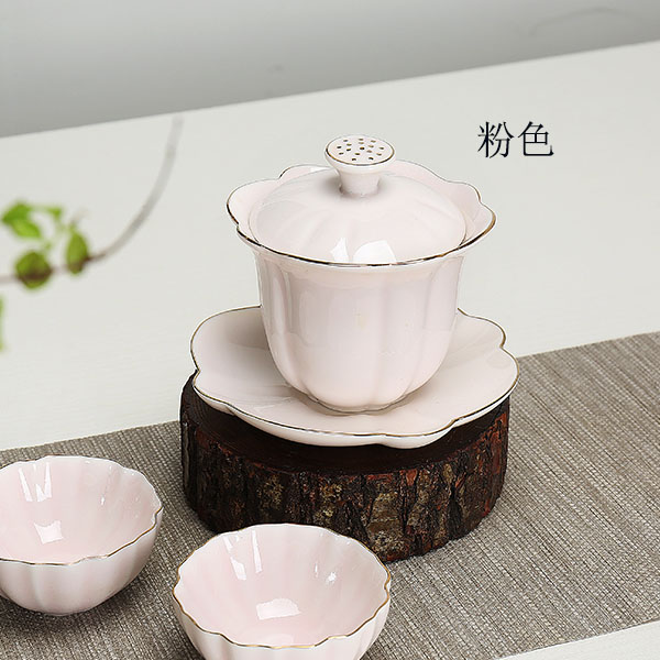 5Cgo 554115045079 蓋碗大號茶壺茶杯泡茶茶海茶碗茶泡碗三才普洱泡茶碗功夫功夫茶具茶碗介杯  HJT97000